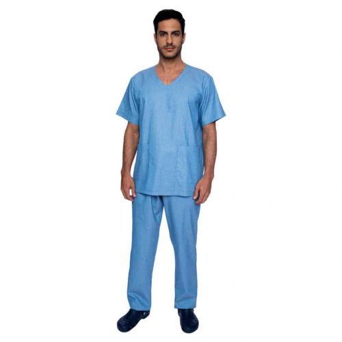 Pijama Cirúrgico Masculino Azul Claro