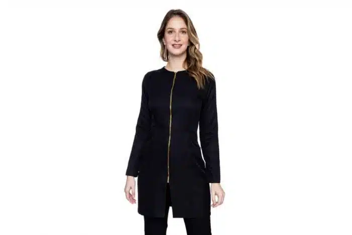 Jaleco Dior Preto FAIKO Jalecos Cópia
