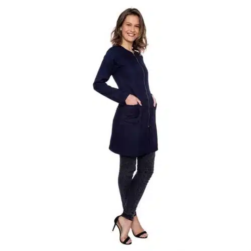 Jaleco Dior Azul Marinho FAIKO Jalecos