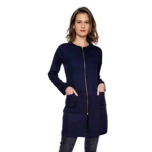 Jaleco Dior Azul Marinho FAIKO Jalecos