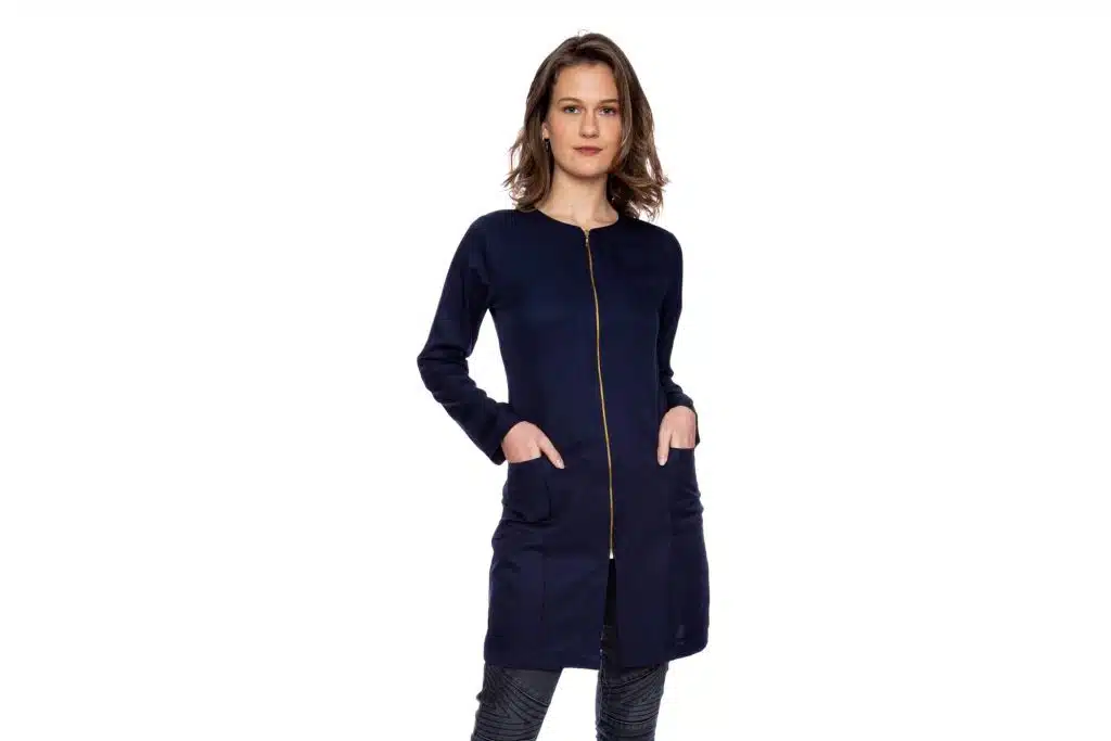 Jaleco Dior Azul Marinho FAIKO Jalecos