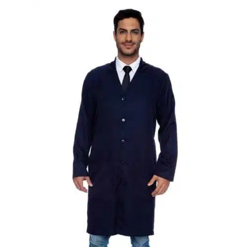 Jaleco Masculino Azul Marinho FAIKO Jalecos Cópia