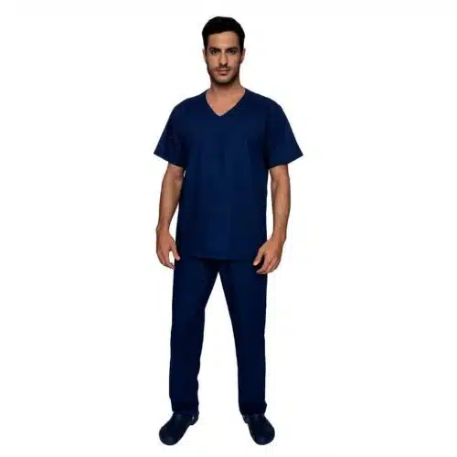 PIJAMA CIRURGICO AZUL MARINHO LISO
