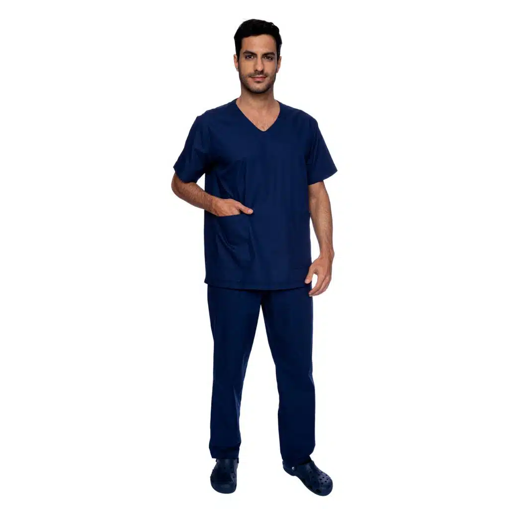 PIJAMA CIRURGICO AZUL MARINHO LISO