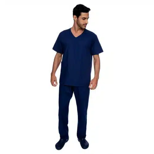 PIJAMA CIRURGICO AZUL MARINHO LISO