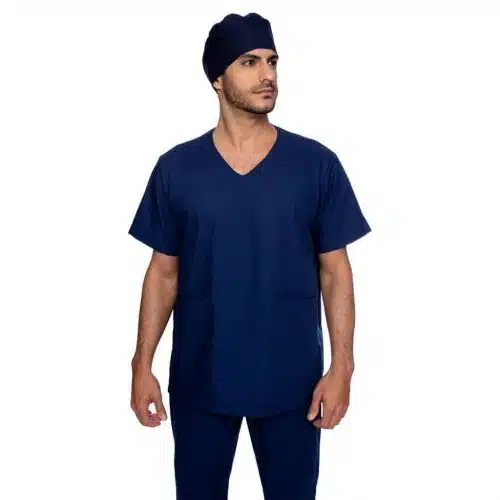 PIJAMA CIRURGICO AZUL MARINHO LISO