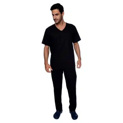 PIJAMA CIRURGICO PRETO LISO