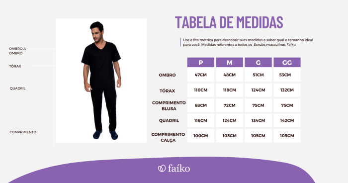 tabela scrub masculino tabela scrub masculino