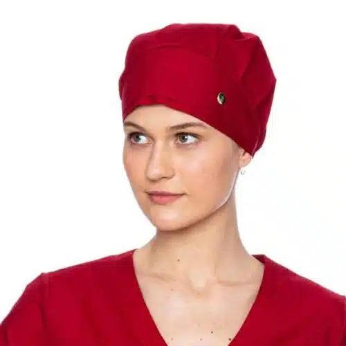 Touca feminino marsala