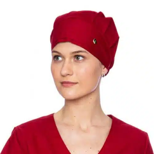 Touca feminino marsala