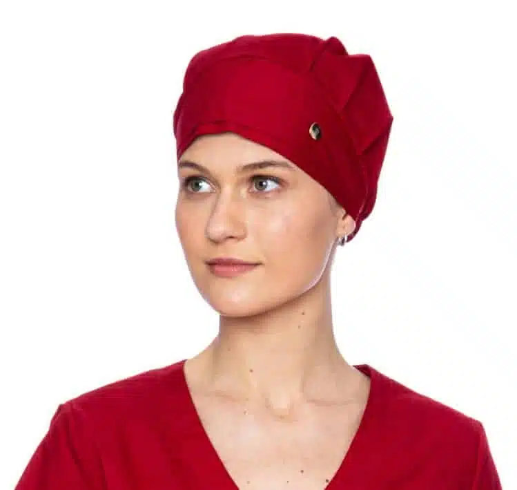 Touca feminino marsala
