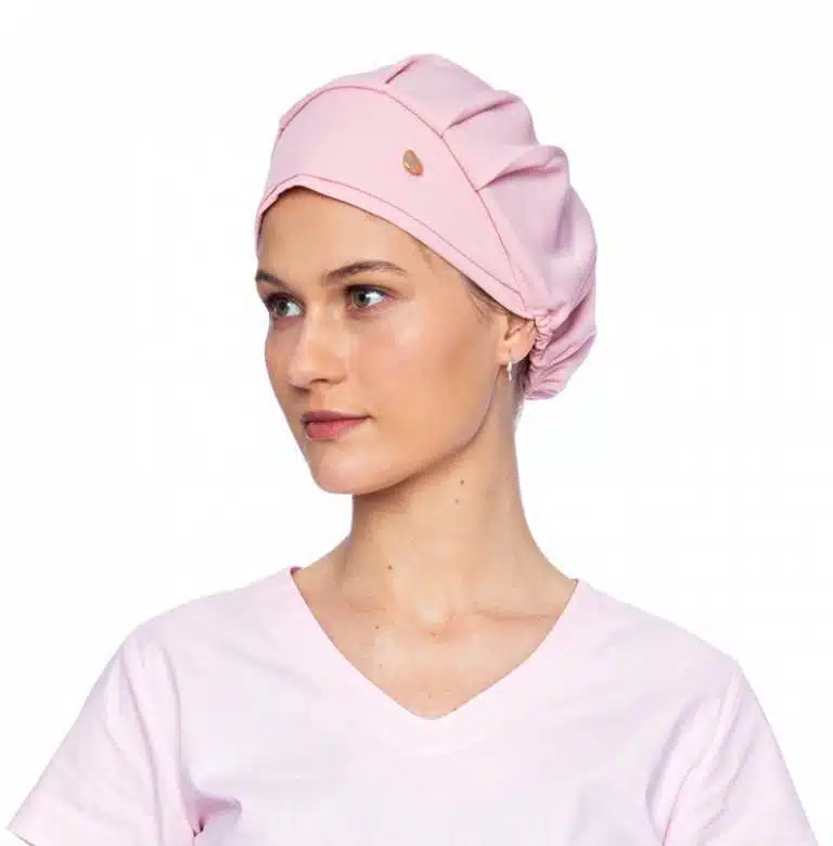 touca feminino rosa bebê