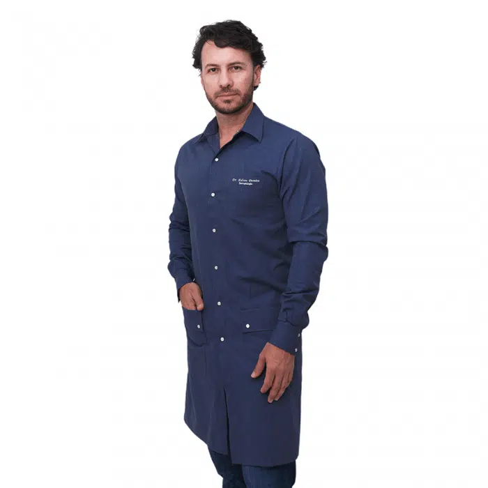 Jaleco Eros Masculino Jeans Azul