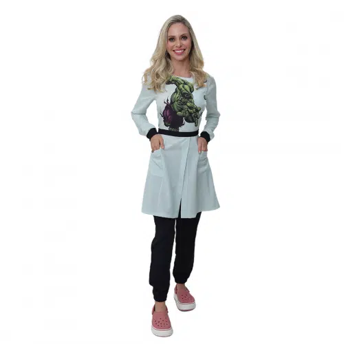jaleco feminino hulk
