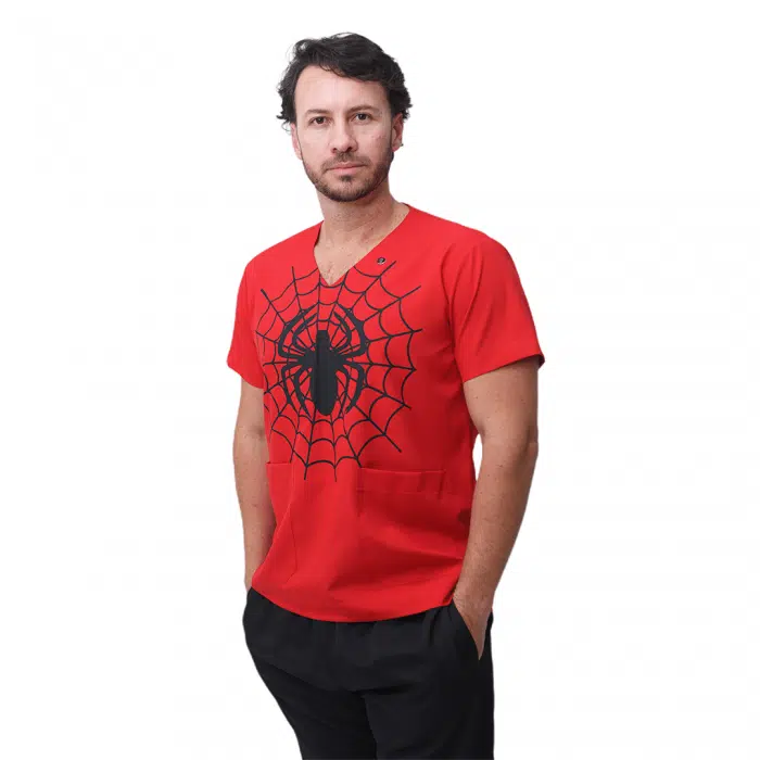 Pijama Cirúrgico Masculino Homem Aranha