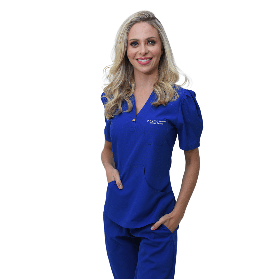 Pijama Hospitalar Feminino Mel Azul