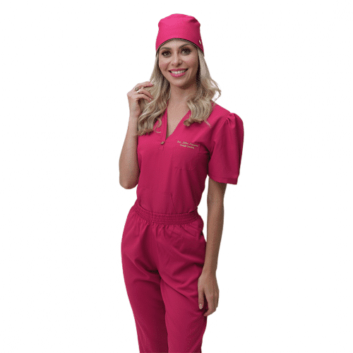 Pijama Hospitalar Feminino Mel Rosa