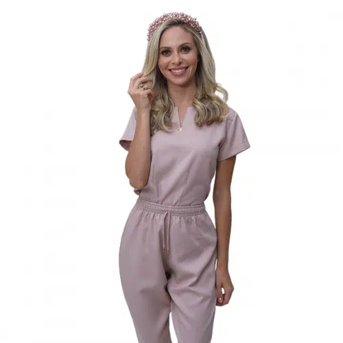 Pijama Hospitalar Feminino Queen Nude