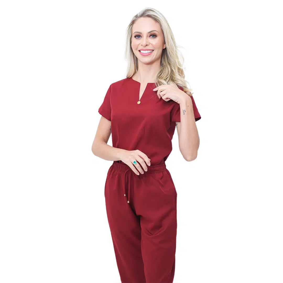 Scrub Feminino Queen Marsala