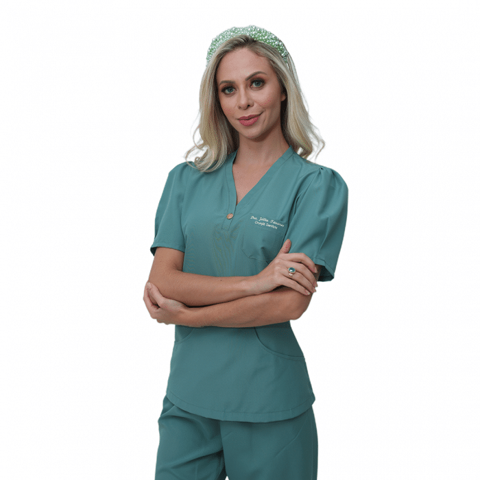 Pijama Hospitalar Feminino Mel Verde Claro